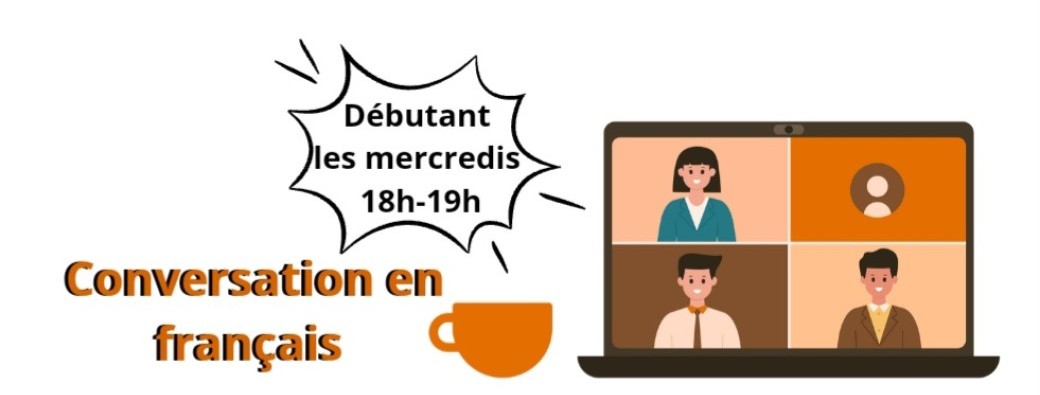 Beginner French conversation, every Wednesday 6-7 p.m.