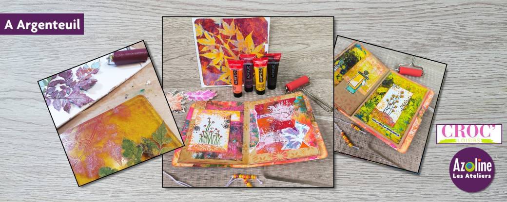 Cosy crop N°18 - “Palette d'automne” - Secrets de Gel press
