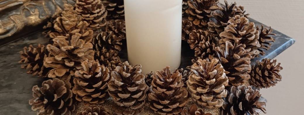 COURONNE DE NOËL (pour table ou mur)