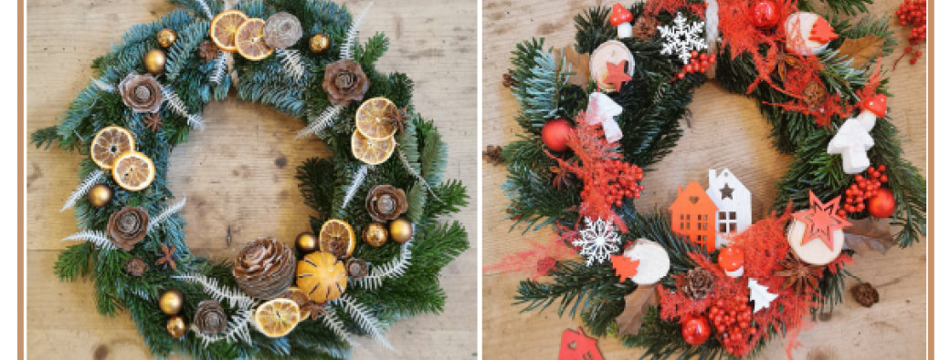 Couronne de Noël en sapin