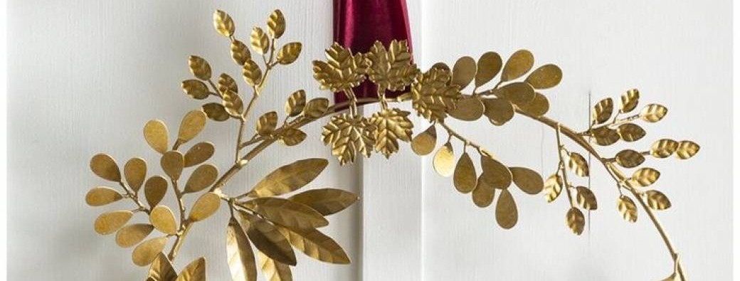 Couronne de Noël MÉTAL REPOUSSÉ / Hyères