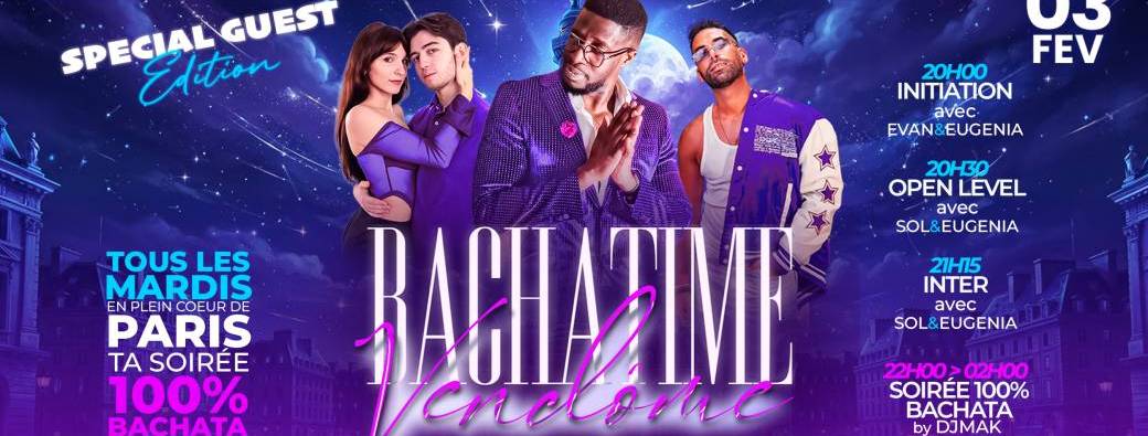 COURS BACHATA ET SOIRÉE BACHATIME VENDOME