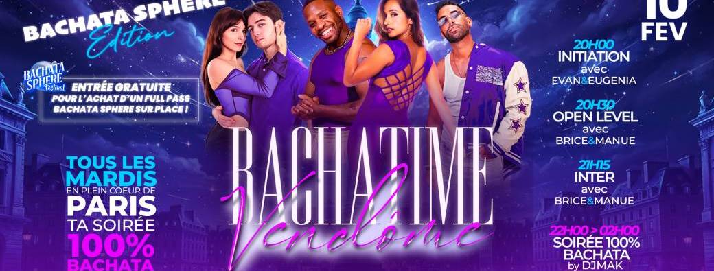 COURS BACHATA ET SOIRÉE BACHATIME VENDOME