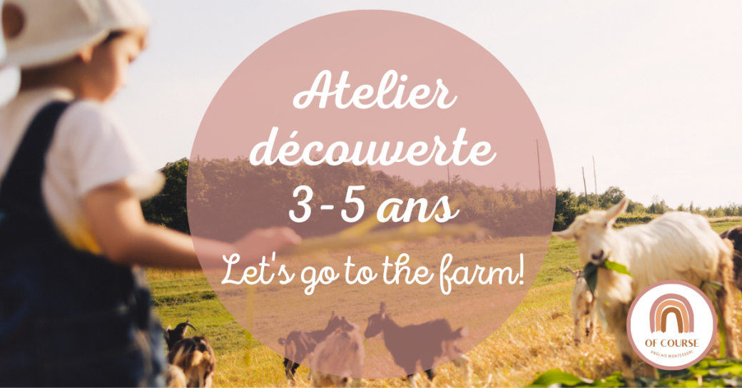 Cours d'anglais à Nantes : Atelier découverte 3-5 ans Of Course Montessori