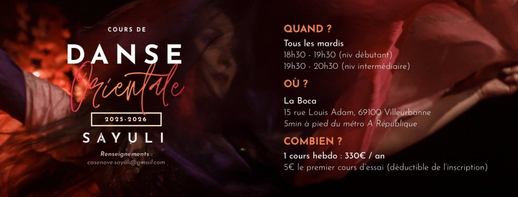 Cours danse orientale avec Sayuli - Villeurbanne