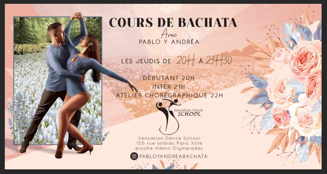 Cours de Bachata par Pablo et Andrea