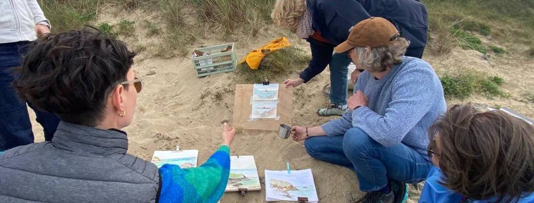 Cours de dessin à la pointe de la Varde