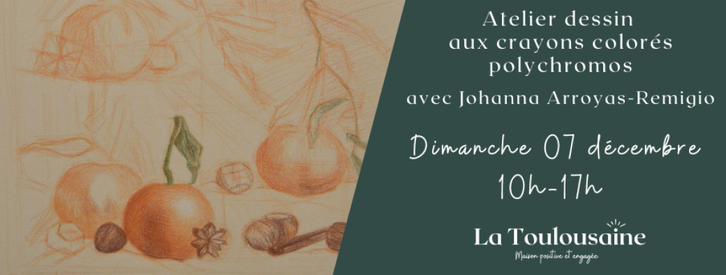 Cours de dessin aux crayons colorés polychromos