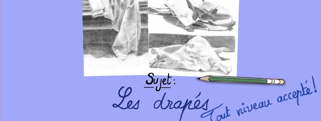 Cours de dessin, par Terence Basart - Les drapés