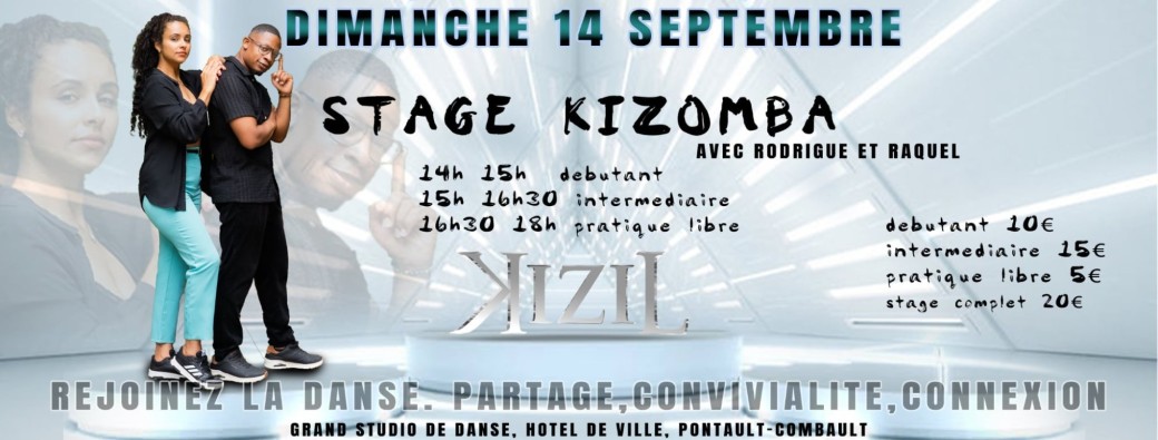Cours de Kizomba Intensif pour débutants et Intermédiaires à Pontault-Combault 
