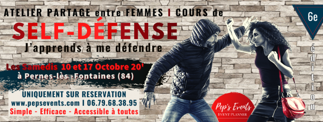 Cours de SELF DEFENSE entre femmes à Pernes-lès-Fontaines