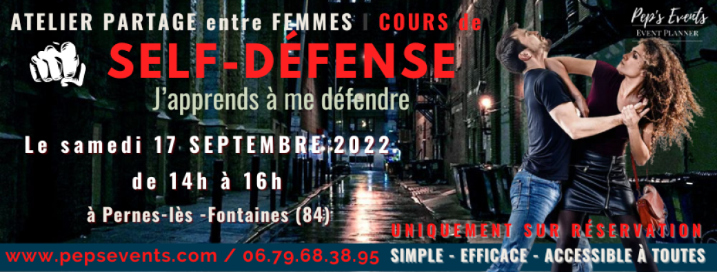 Cours de SELF DEFENSE entre femmes vaucluse 