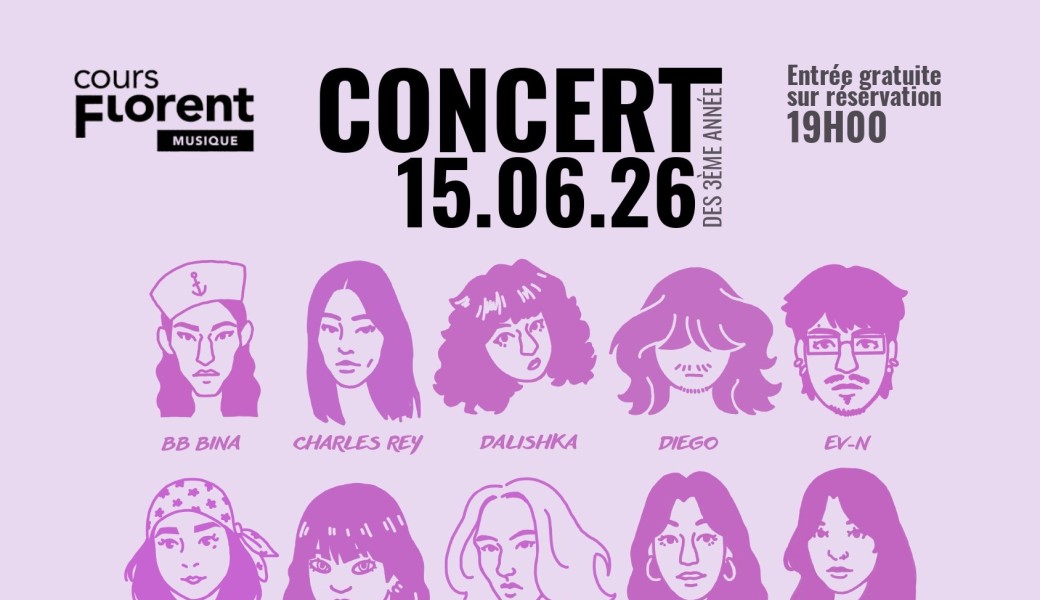 COURS FLORENT MUSIQUE | CONCERT DES 3EME ANNEE