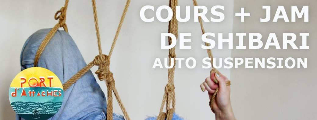 Cours + jam de shibari: auto suspension
