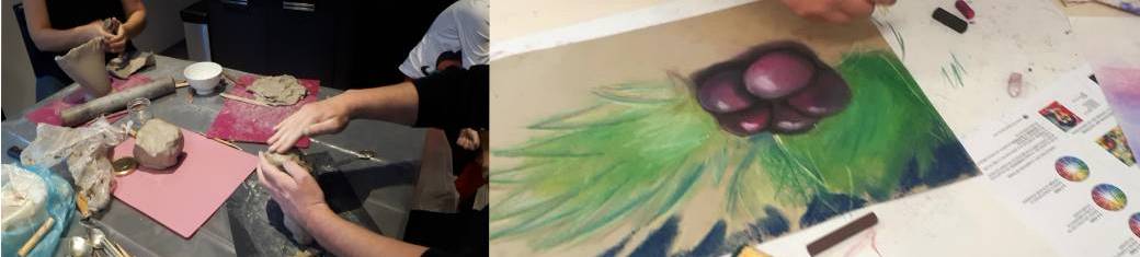 Atelier de pratique artistique  à domicile. cours particuliers 44
