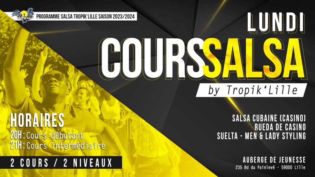 Cours Salsa Cubaine Tropik'Lille 2023 2024