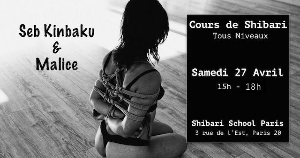 Cours Shibari Spécial Strappado  / Shibari School Paris / Avril 2019