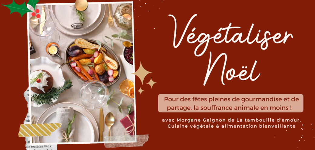 Cours de cuisine en ligne - Végétaliser Noël