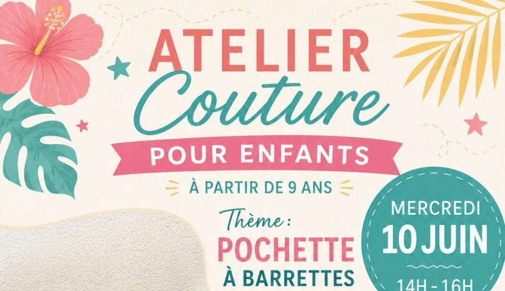 Couture enfant - Pochette à barrettes