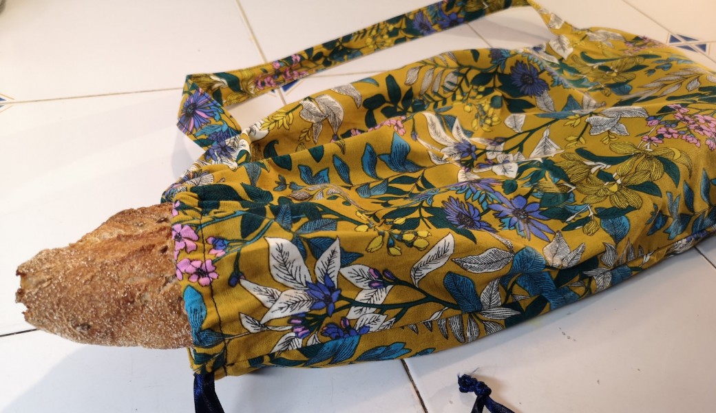 Couture zéro déchet : sac à pain / sac à vrac
