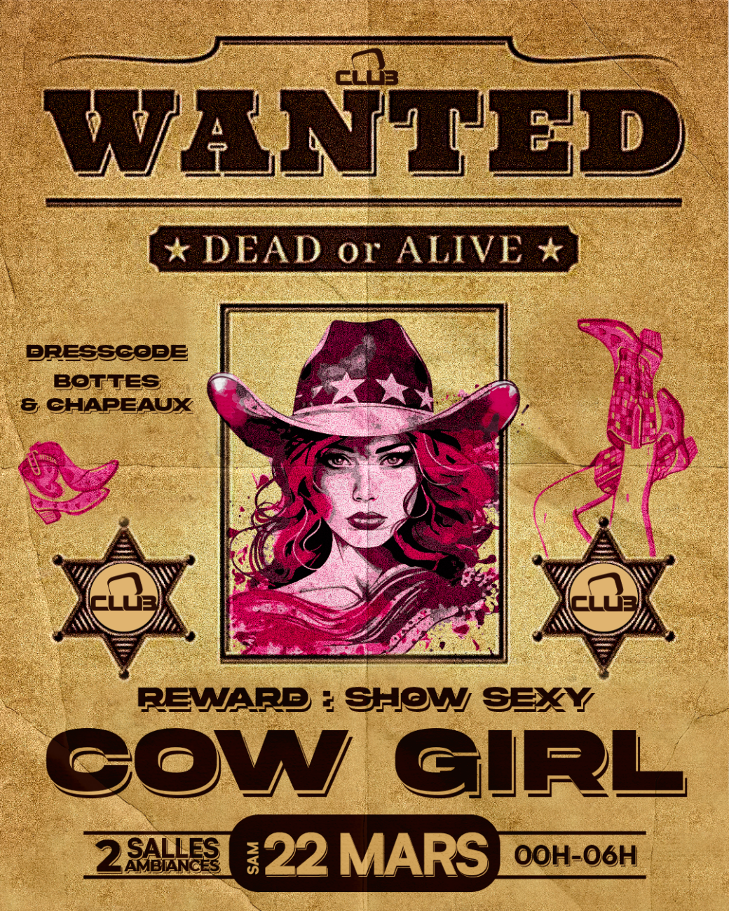 COW GIRL - Free Pass 00H-01H 