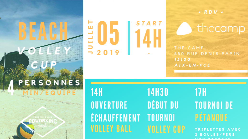 COWORKING WEEK'S CLOTURE, Volley & Pétanque Cup + AFTERCUP