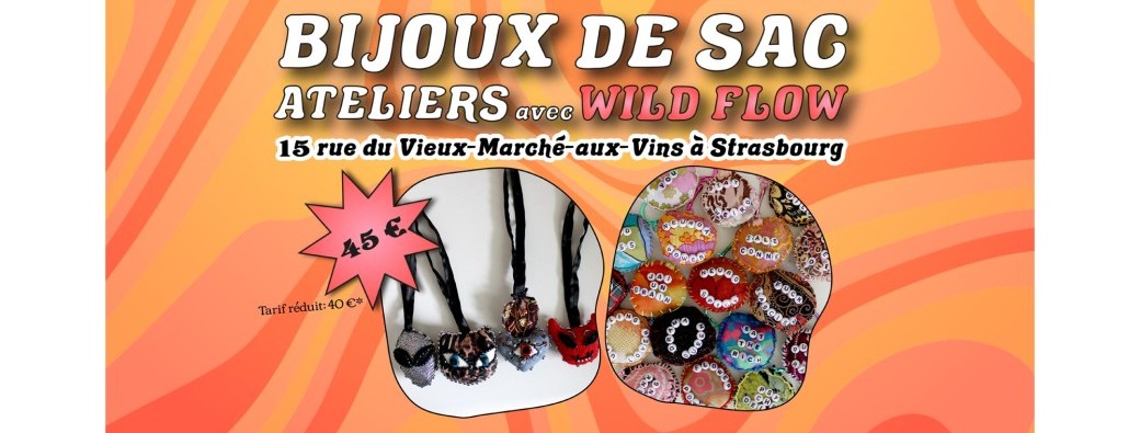Création bijoux de sac / porte-clés upcyclé