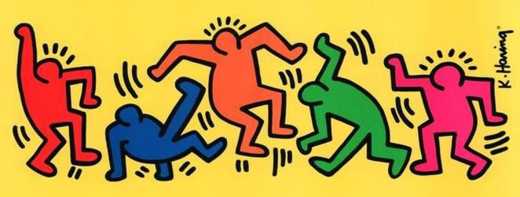 Création d'une fresque - à la manière de Keith Haring