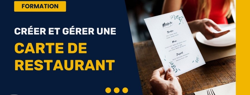 Créer et gérer une carte de restaurant