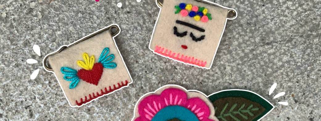 Créez une Broche brodé