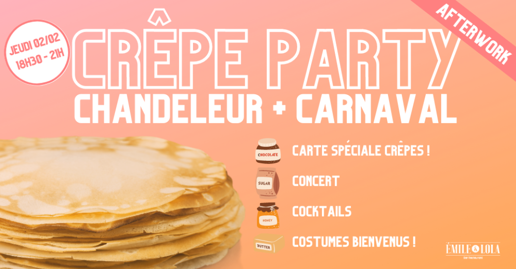 CREPE PARTY chandeleur + carnaval // Emile & Lola