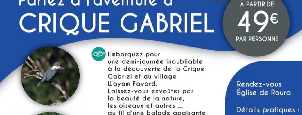 Crique Gabriel 1/2 journee le 5 sept
