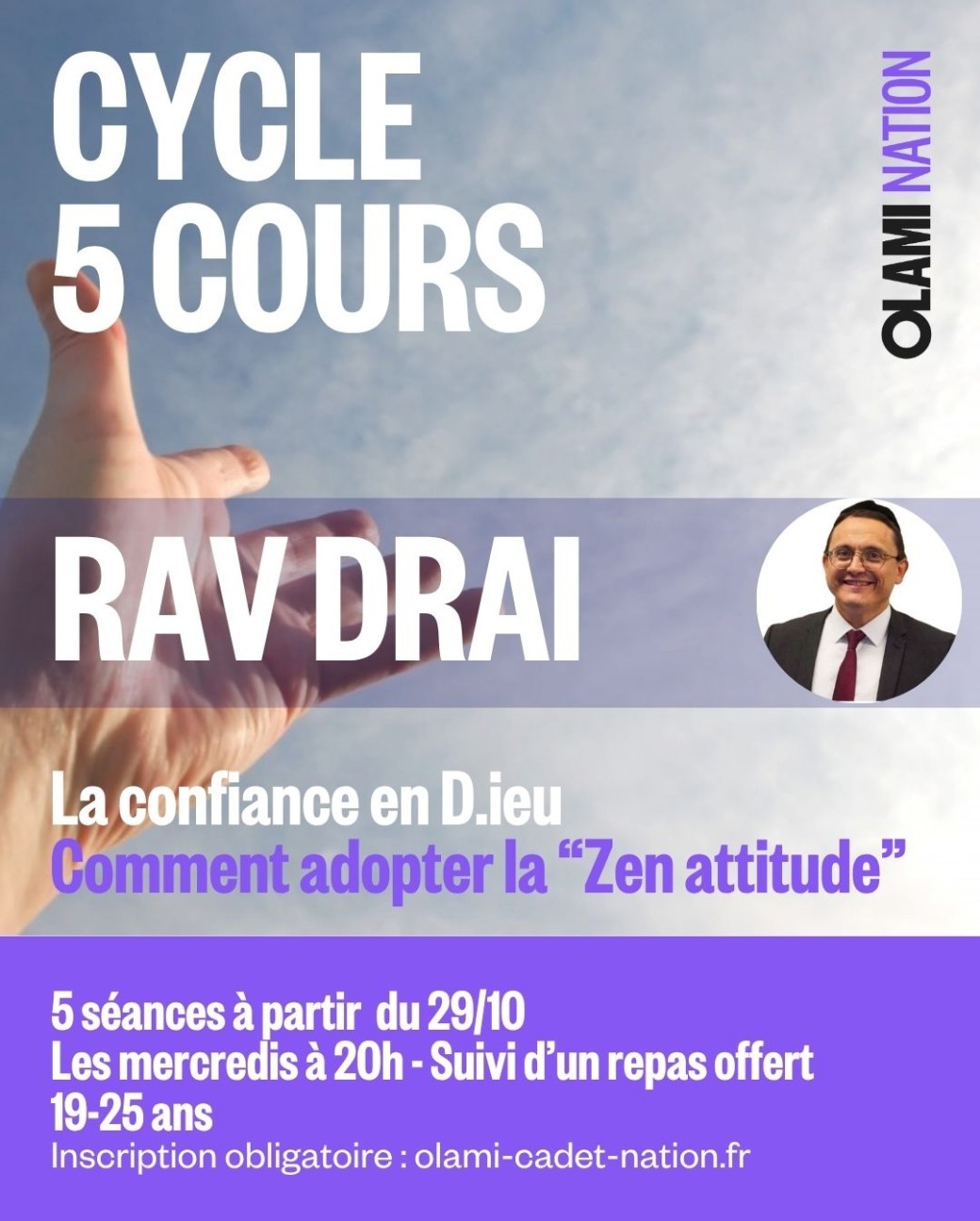 Confiance en D.ieu : la "Zen attitude" - Cycle 5 cours avec Rav Drai  
