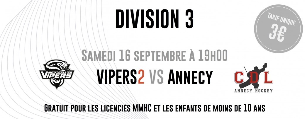 D3 - Montpellier VS Annecy - Hockey sur Glace