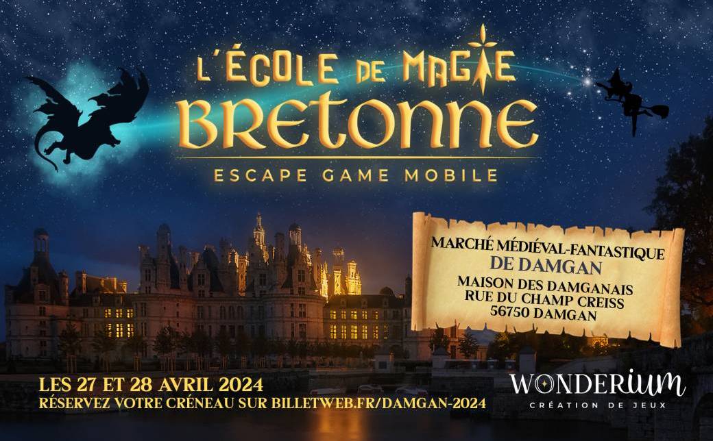L'école de magie bretonne au marché médiéval-fantastique de Damgan 2024
