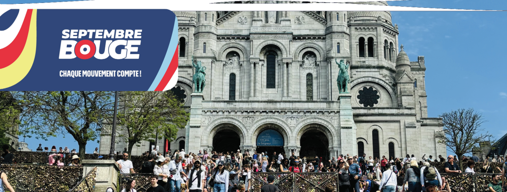 Dans les marches de Montmartre