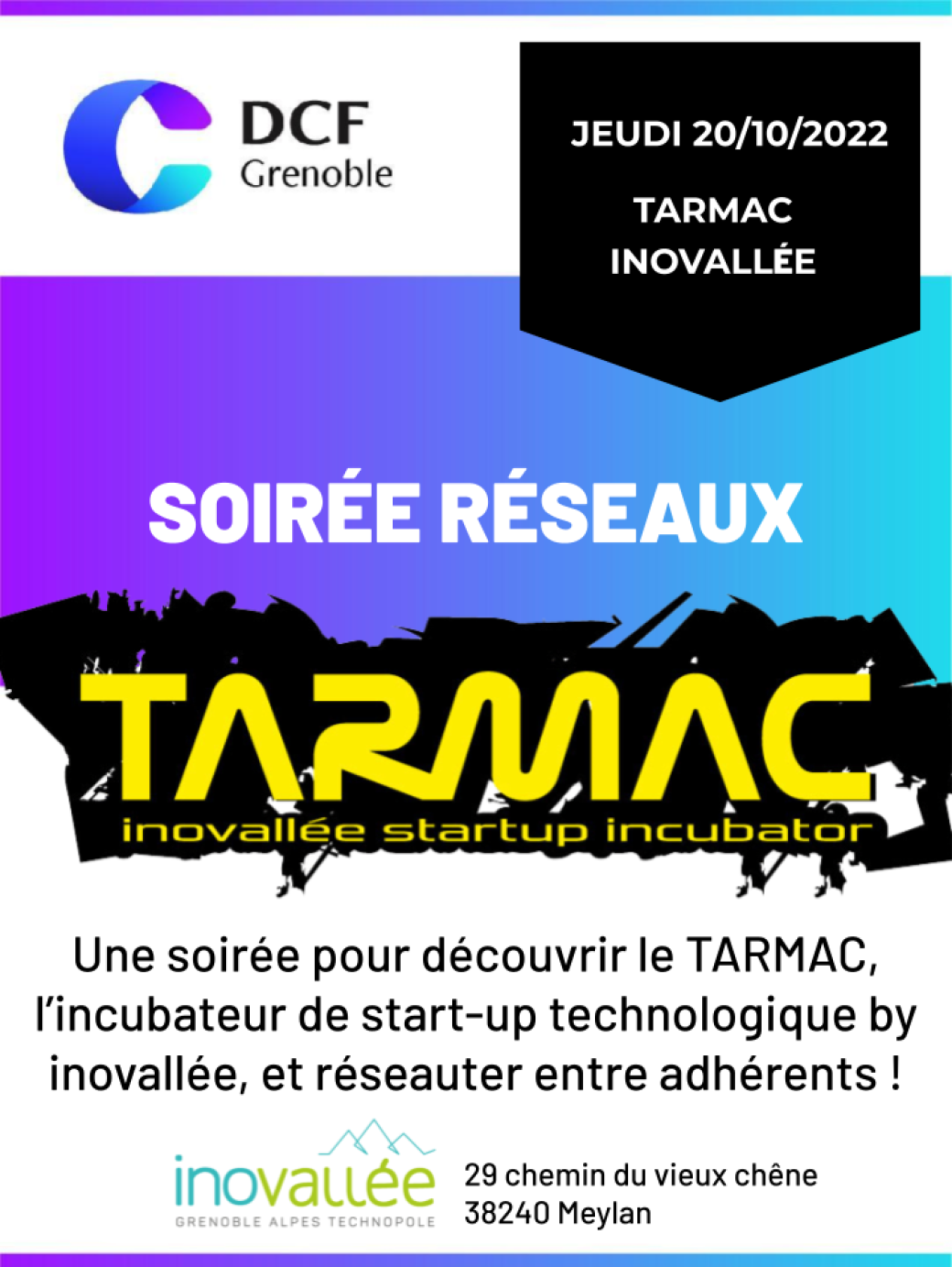 DCF 38 : Soirée Réseaux au Tarmac