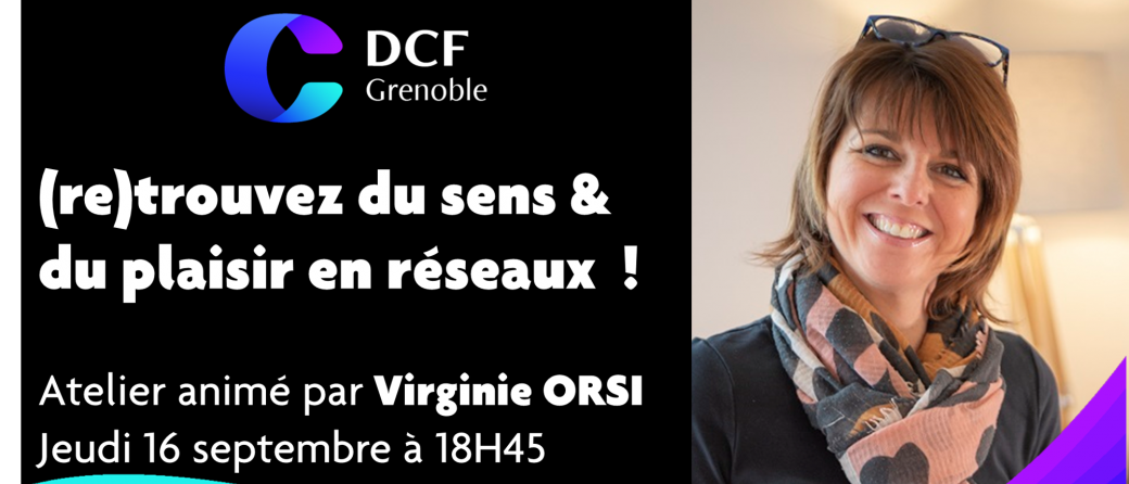 DCF Grenoble : Conférence Virginie ORSI