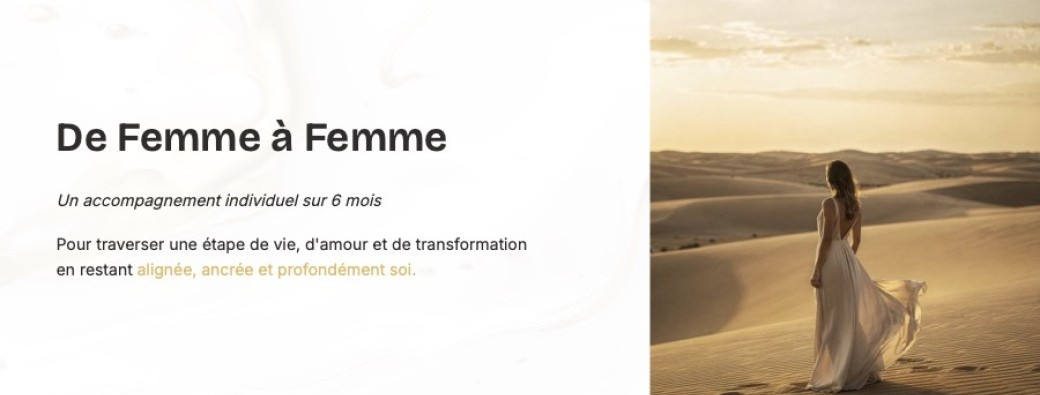 De femme à femme accompagnement sur 6 mois 