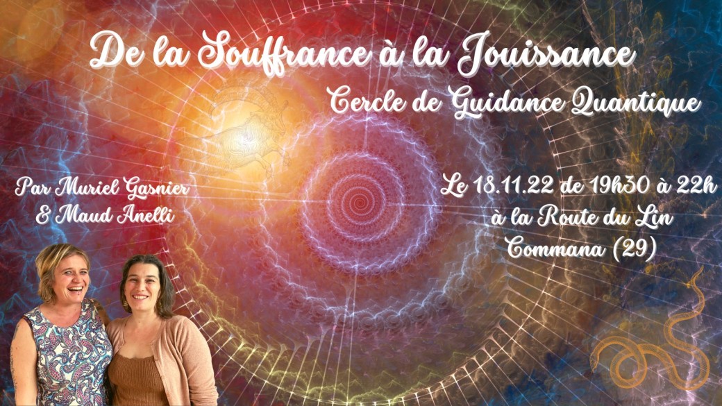 Tickets : De la Souffrance à la Jouissance - Cercle de Guidance