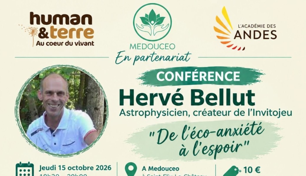 Conférence "De l'éco-anxiété à l'espoir" par Hervé Bellut