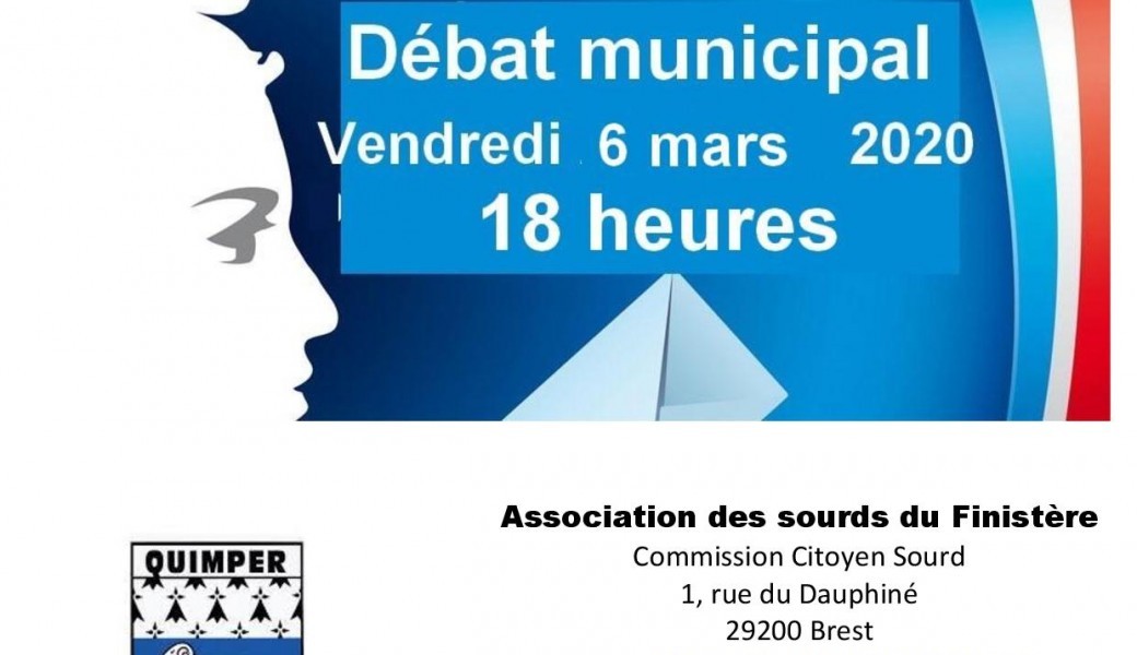 Débat municipal à Quimper en présence d’interprètes en LSF