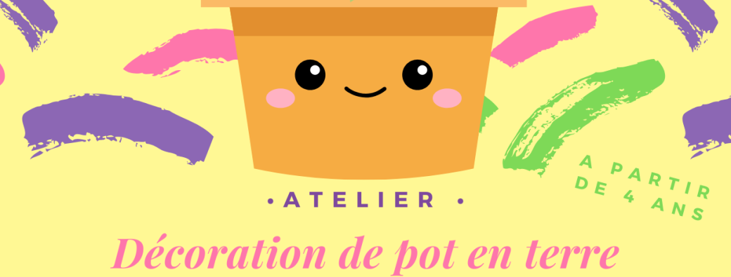 Décoration de pot en terre et plantation