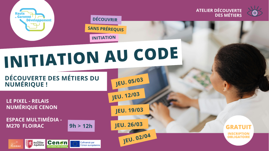 Découverte des métiers du numérique / Atelier No Code