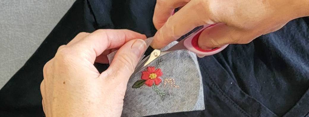 Découverte du papier hydrosoluble en broderie