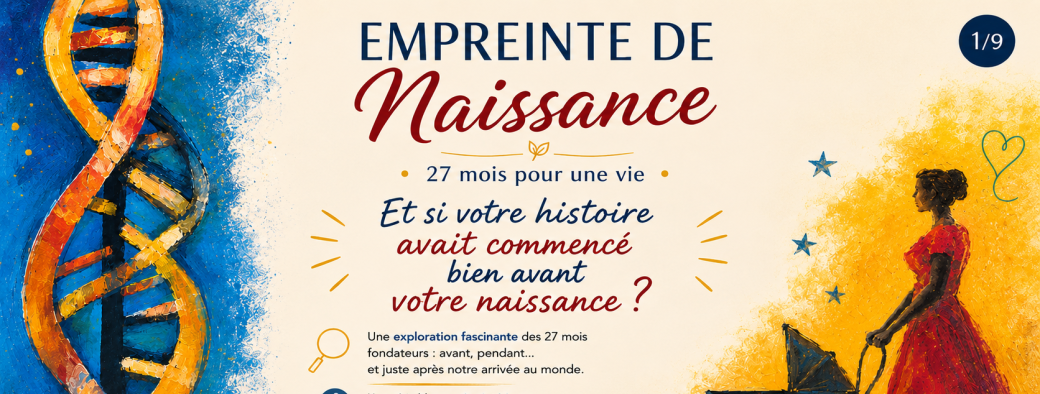 Atelier EMPREINTE DE NAISSANCE: 27 mois qui conditionnent une vie