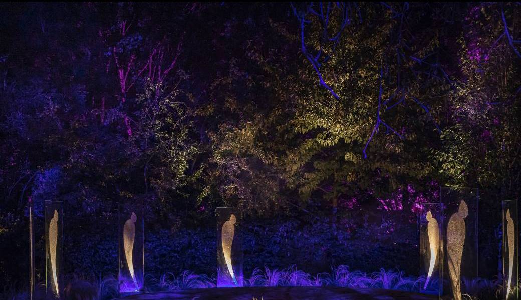 Découvrir le jardin d'art Terre d'Accord en lumière