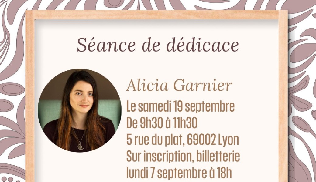 Dédicace Alicia Garnier