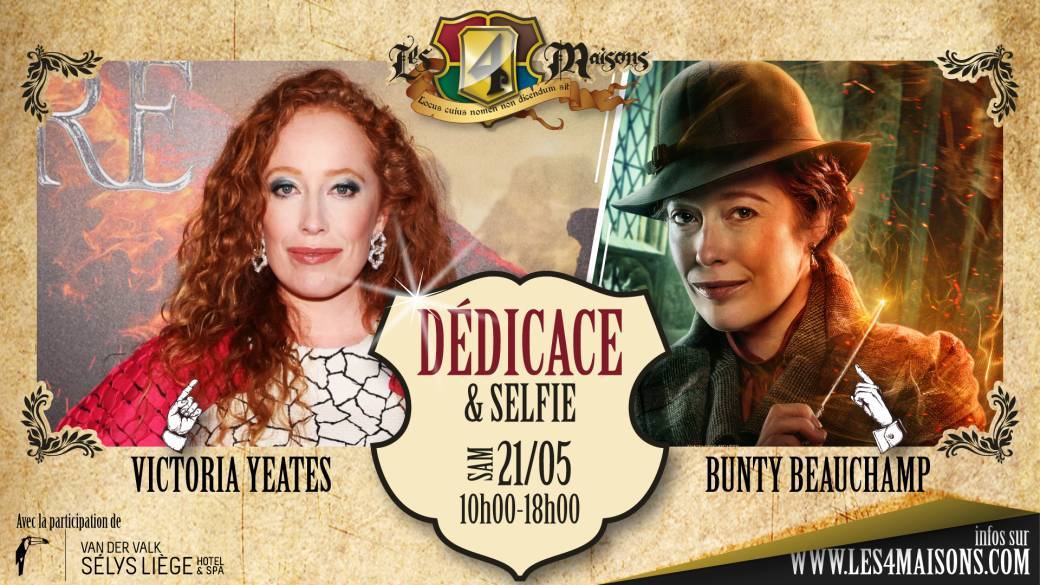 Dédicace Victoria Yeates aka Bunty dans Les Animaux Fantastiques