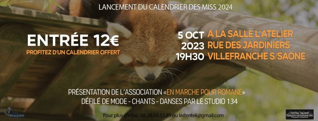 defilé de mode, sortie calendrier miss 2024 